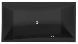 QUEST Wanna akrylowa prostokątna 180x100x49 cm czarny mat 78511.21
