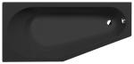 TIGRA L wanna asymetryczna 170x80x46 cm, lewa, czarny mat 90111.21