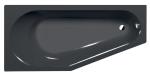 TIGRA L wanna asymetryczna 170x80x46 cm, lewa, ciemnoszary 90111.30