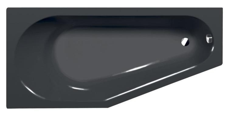 TIGRA L wanna asymetryczna 170x80x46cm, lewa, ciemnoszary 90111.30