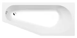 TIGRA R wanna asymetryczna 170x80x46 cm, prawa, biały mat 90611.11