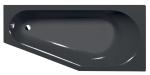 TIGRA R wanna asymetryczna 170x80x46 cm, prawa, ciemnoszary 90611.30