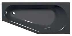 TIGRA R wanna asymetryczna 170x80x46 cm, prawa, ciemnoszary 90611.30