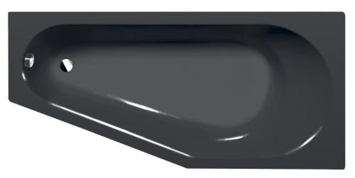 TIGRA R wanna asymetryczna 170x80x46 cm, prawa, ciemnoszary 90611.30