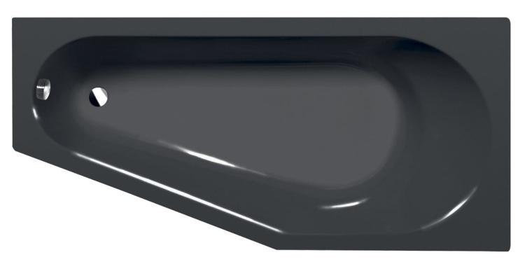 TIGRA R wanna asymetryczna 170x80x46 cm, prawa, ciemnoszary 90611.30