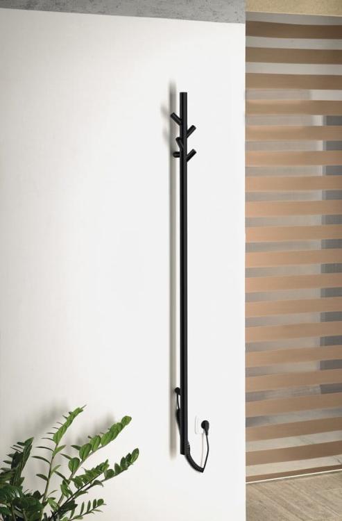 PASADOR Wieszak na ręcznik (suszarka elektryczna) czarny mat 30 W 150x1500 mm ER175BV  wizualizacja