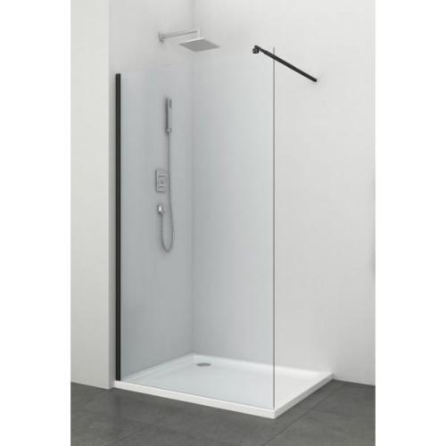 YOUNG BLACK Kabina prysznicowa narożna Walk-in 75-77x195 cm BF80