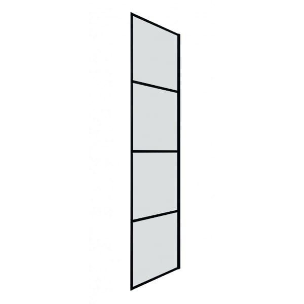 ELITE BLACK Ścianka prysznicowa czarna 80x195 cm F80B3