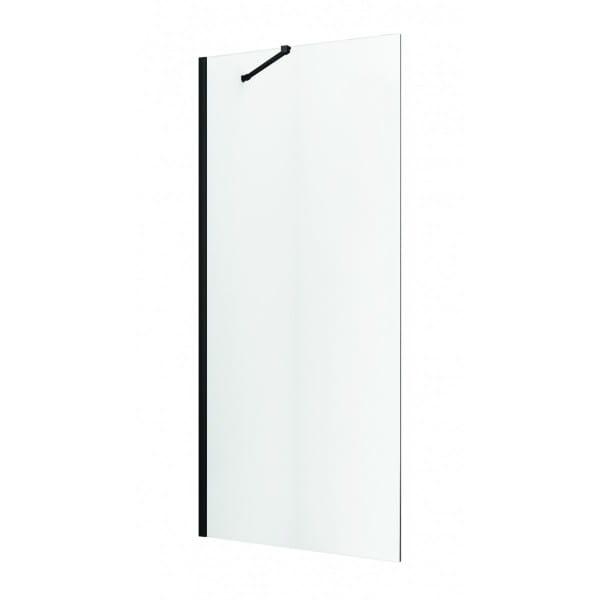 ELITE BLACK Ścianka prysznicowa profile czarny mat 90x195 cm F90B2