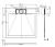 SMC Brodzik starylowy kwadratowy 80x80x2,6 cm 8080W rysunek