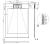 SMC Brodzik starylowy prostokątny 120x80x2,6 cm 1280W rysunek