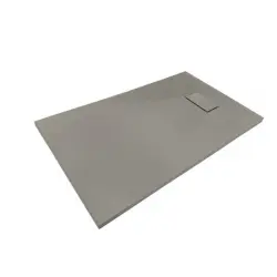 SMC Brodzik starylowy prostokątny 120x80x2,6 cm  szary 1280G 