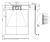 SMC Brodzik starylowy prostokątny 100x80x2,6 cm czarny 1080B  wymiary