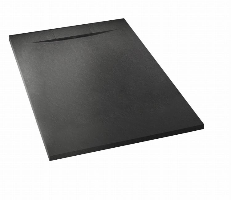 SMC Brodzik starylowy prostokątny 120x90x2,6 cm czarny 1290B