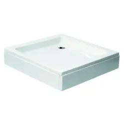 BORA Brodzik akrylowy kwadratowy 80x80x14 cm GS80 