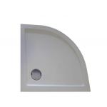 ZEUS Brodzik akrylowy półokrągły R55 90x90 cm GR90 