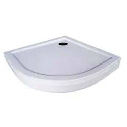 BORA Brodzik akrylowy półokrągły R55 90x90x14 cm GRS90   