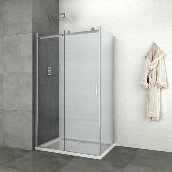ELITE CHROME Kabina prysznicowa prostokątna, drzwi przesuwne 120x80x195 cm N6120U