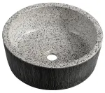 PRIORI umywalka ceramiczna nablatowa Ø 41 cm, granit PI035