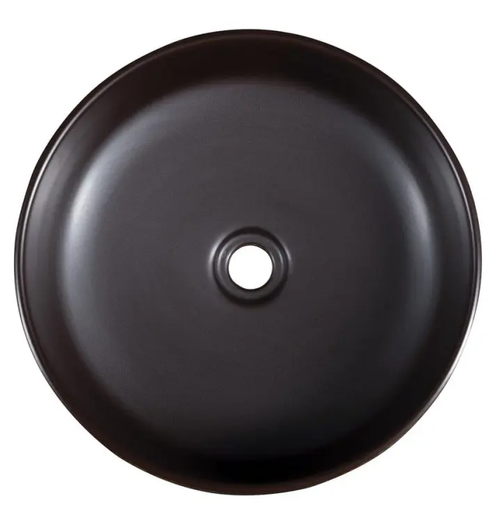 PRIORI umywalka ceramiczna nablatowa Ø 41 cm, niebieski/brązowy PI033  z góry
