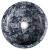 PRIORI umywalka ceramiczna nablatowa Ø 41 cm, niebieskie kwiaty PI038 z góry