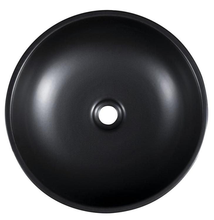 PRIORI umywalka ceramiczna nablatowa Ø 41cm, czarny/zielony PI039  z góry