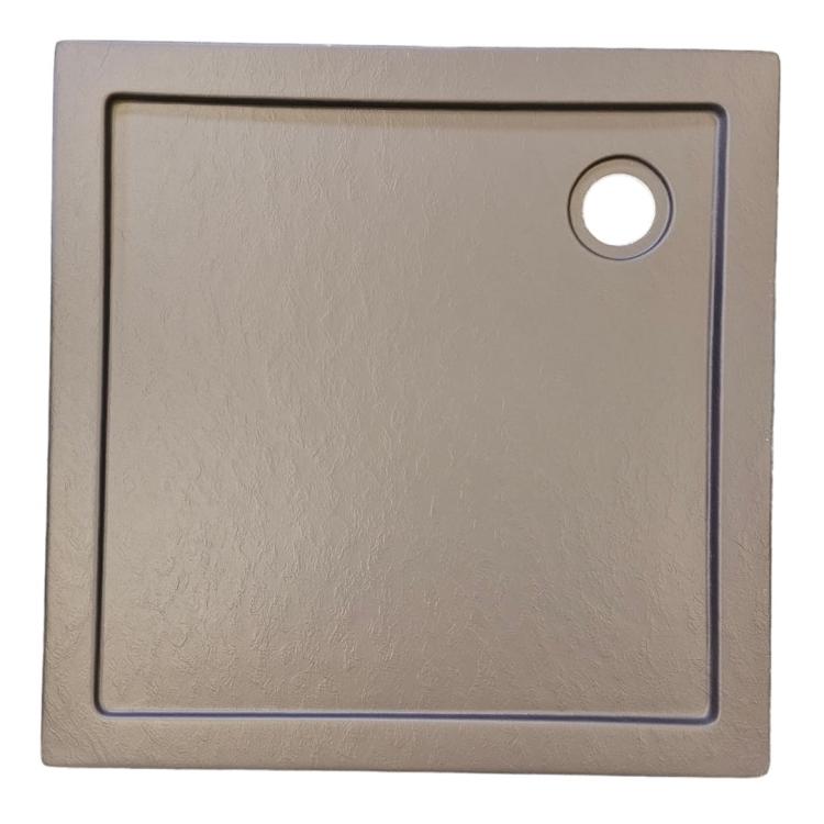 Brodzik akrylowy kwadratowy 90x90x4 cm szary G90SG