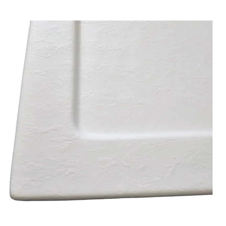 Brodzik akrylowy półokrągły R55 80x80x4 cm biały GR80SW z bliska