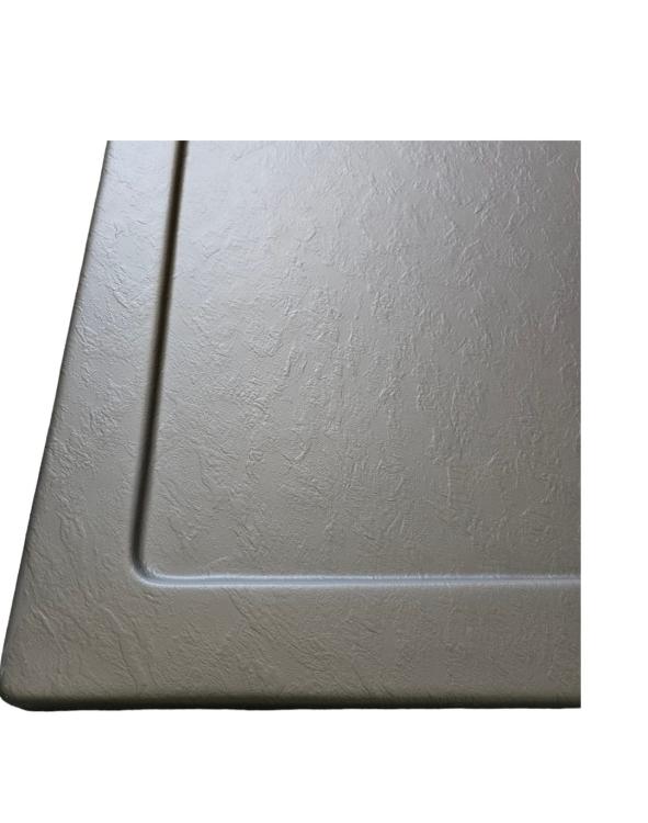 Brodzik akrylowy kwadratowy 90x90x4 cm szary G90SG z bliska