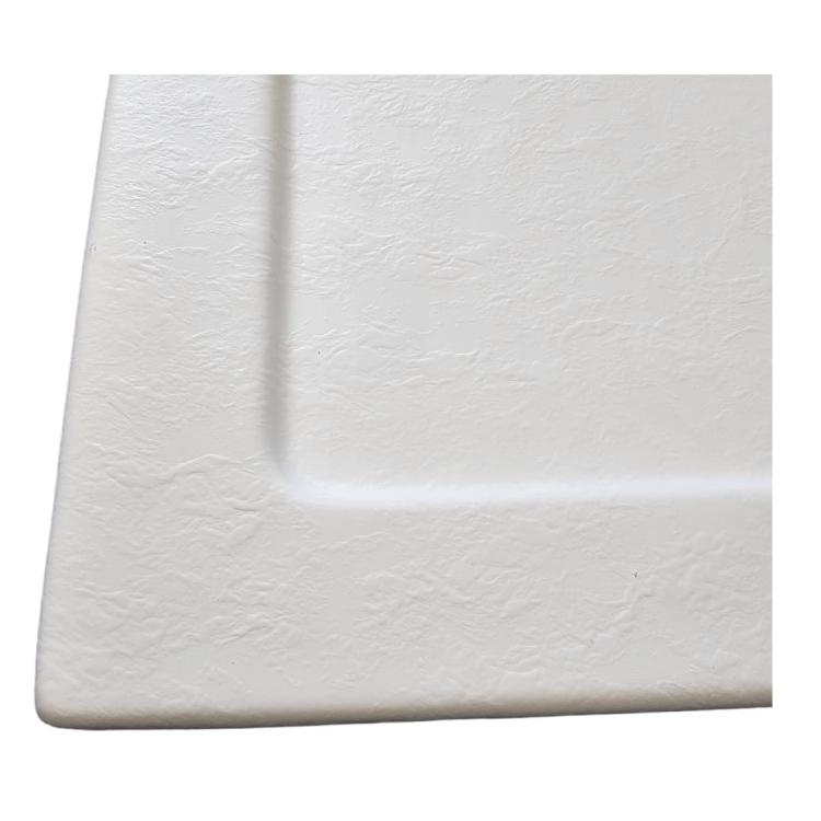 Brodzik akrylowy półokrągły R55 90x90x4 cm biały GR90SW z bliska