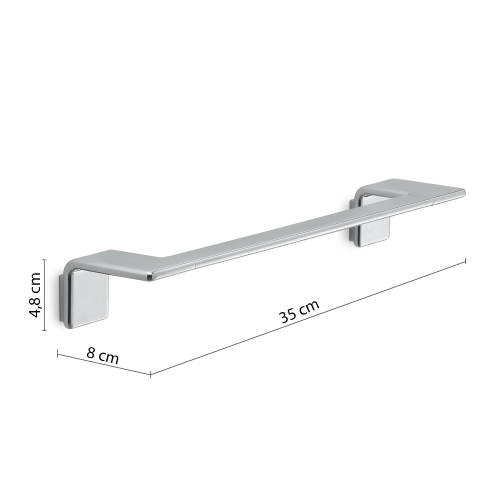 IL GIGLIO wieszak na ręczniki 350x80mm, chrom A9213513 rysunek
