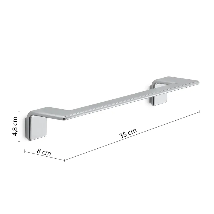 IL GIGLIO wieszak na ręczniki 350x80mm, chrom A9213513 rysunek