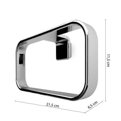IL GIGLIO wieszak na ręczniki ring, chrom A97013  rysunek