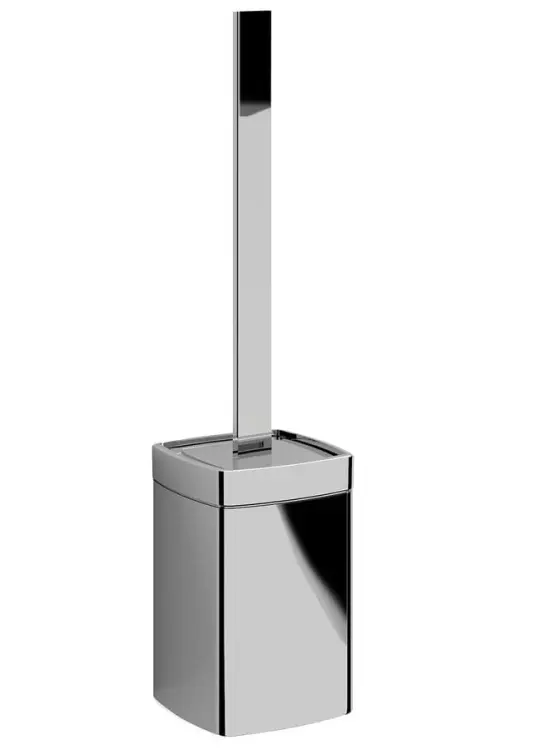 IL GIGLIO szczotka do WC do postawienia, szkło mleczne, chrom A93313