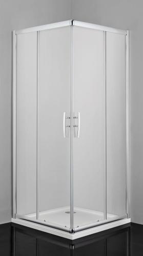 PRO-LINE Kabina prysznicowa narożna kwadratowa 80x80x200 cm szkło czyste B80CB80C