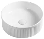 PICOBELLO umywalka ceramiczna nablatowa średnica 37cm, biały  AR484