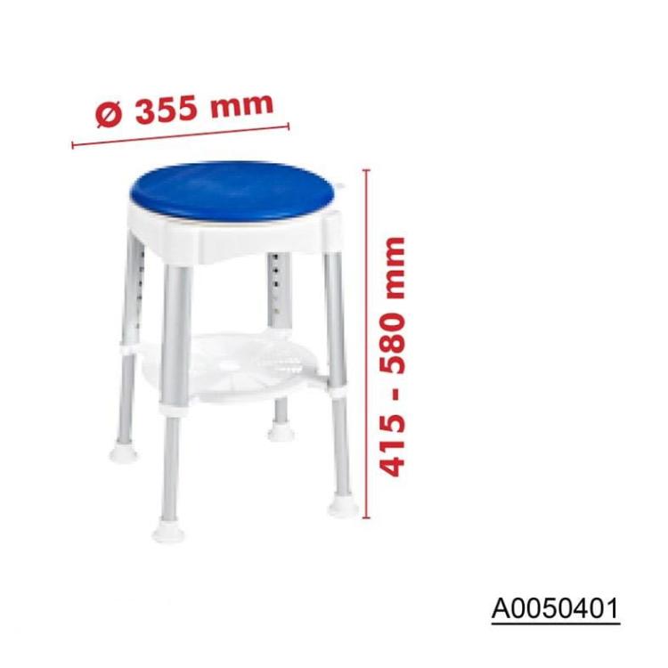 Taboret obrotowy z regulowaną wysokością A0050401