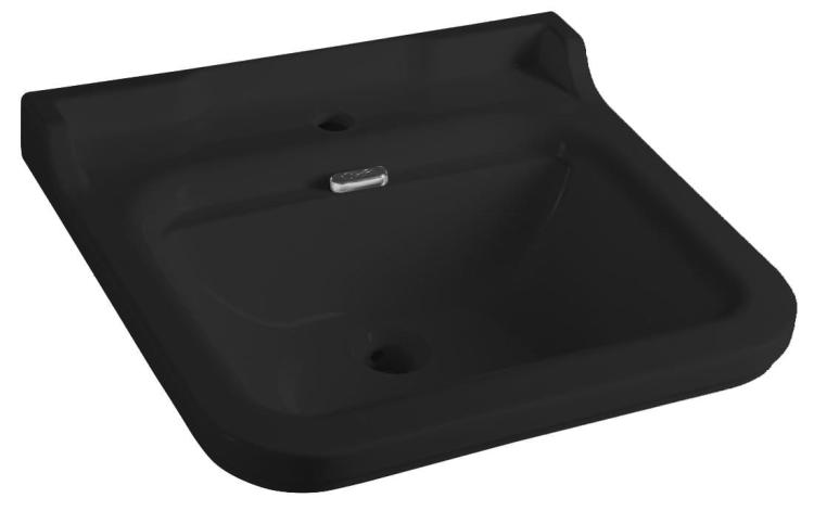 WALDORF Umywalka ceramiczna 60x55 cm czarny mat 4140K7