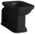 WALDORF Bidet ceramiczny stojący z otworem na baterię czarny mat 4120K7