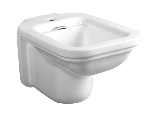 WALDORF Bidet ceramiczny podwieszany z otworem na baterię 4125K1