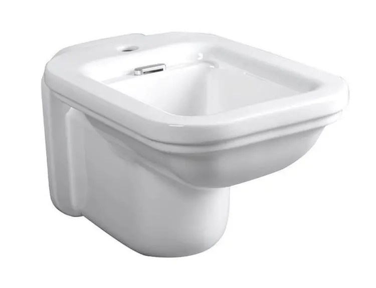WALDORF Bidet ceramiczny podwieszany z otworem na baterię 4125K1