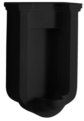WALDORF pisuar ceramiczny 44x72 cm czarny mat 413031