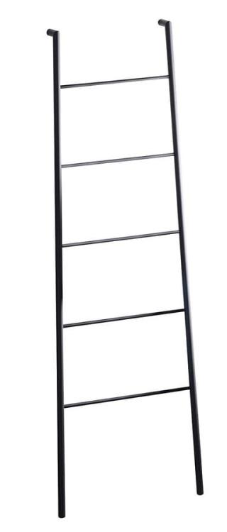 SEGA Wieszak na ręczniki, drabinka 170 cm, czarny mat SE104