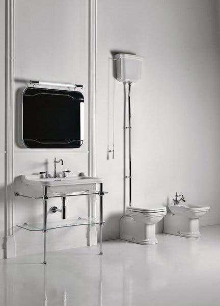 WALDORF Umywalka ceramiczna 80x55 cm z 3 otworami na baterię 4141K1-3  wizualizacja