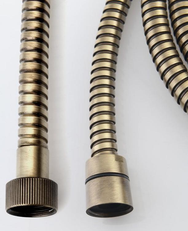 POWERFLEX Wąż prysznicowy 175 cm kolor brąz FLE10BR z bliska