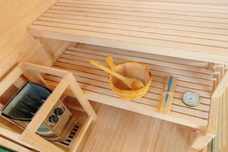 PANORAMA BLACK sauna fińska 2-osobowa 130x120x200 cm J61130 piec