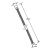 POWERFLEX wąż prysznicowy spiralny, 150cm, czarny mat FLEX156 rysunek techniczny