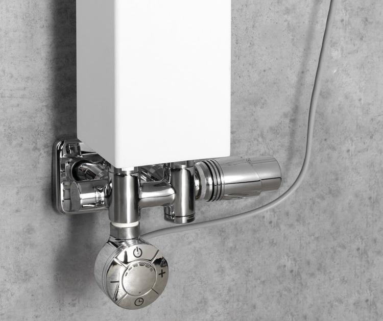 WICHER COMBI zestaw przyłączeniowy termostatyczny zespolony 50mm, chrom 600.331.1 wizualizacja