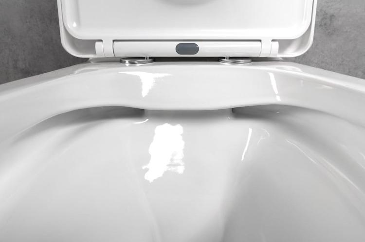 LEON RIMLESS kompakt WC, odpływ poziomy/pionowy, biały 201.437.4 w środku