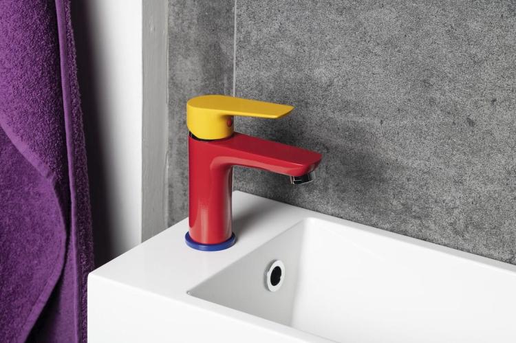 KID bateria umywalkowa bez odpływu, kolory/chrom KD01 aranżacja
